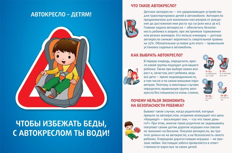 Памятка для родителей "Детские удерживающие устройства как элемент безопасности детей!"             