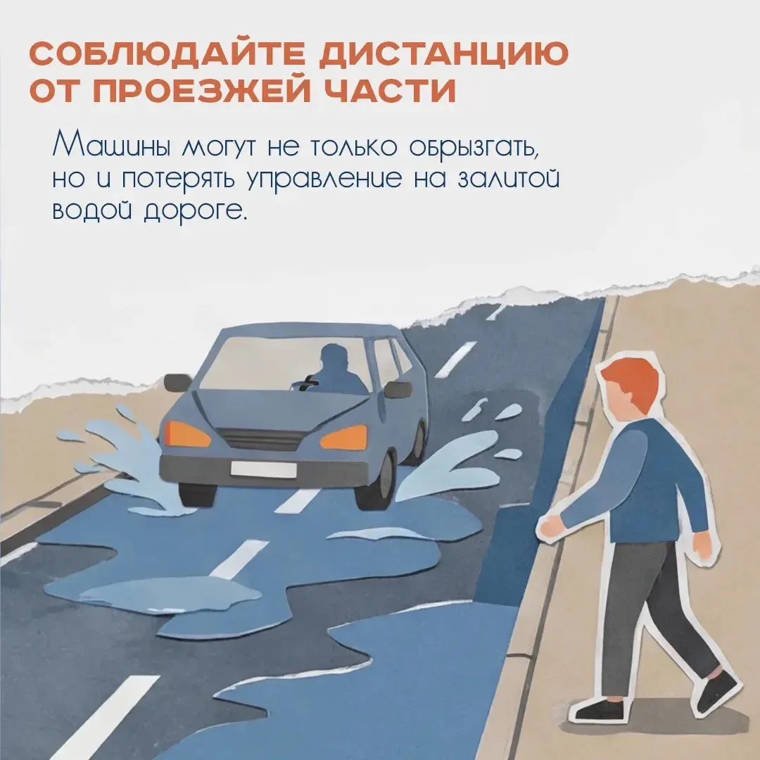 Осторожно, паводок!!!  Правила безопасности для школьников ⁣ С активным таянием снега и затяжными до