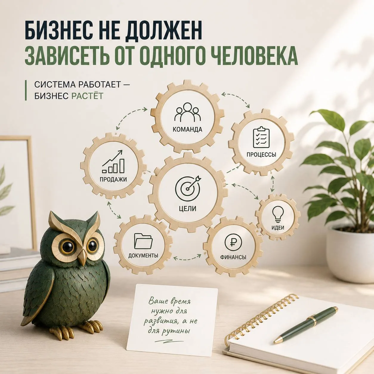 Если бизнес держится только на вас — это тревожный сигнал