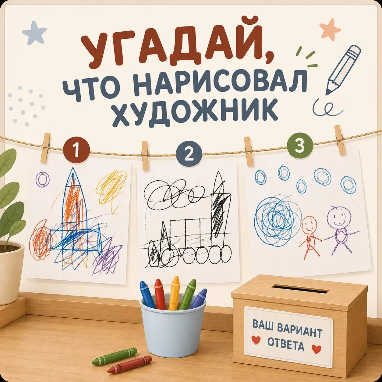 УГАДАЙ, ЧТО НАРИСОВАЛ ХУДОЖНИК 🎨

Ну что, не забыли ещё про стадии каракульного рисования?

Сегодня