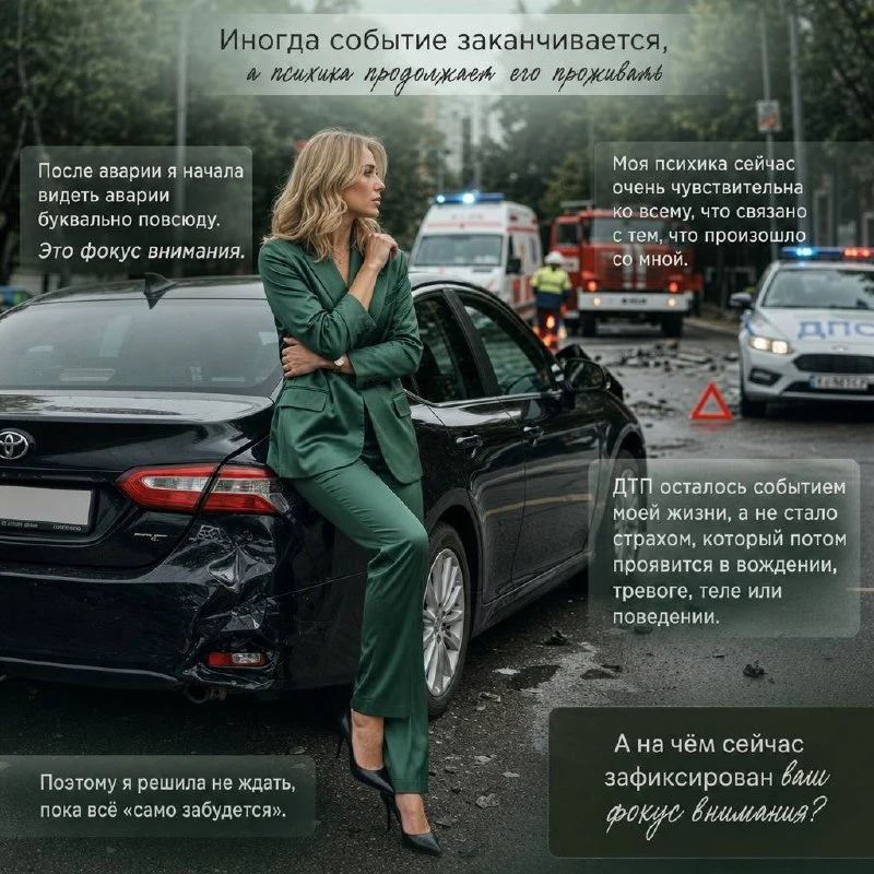 Иногда событие заканчивается, а психика продолжает его проживать