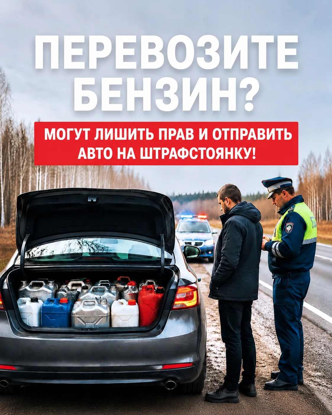 За перевозку топлива лишают прав и задерживают автомобиль!

Перевозка бензина, дизельного топлива и 