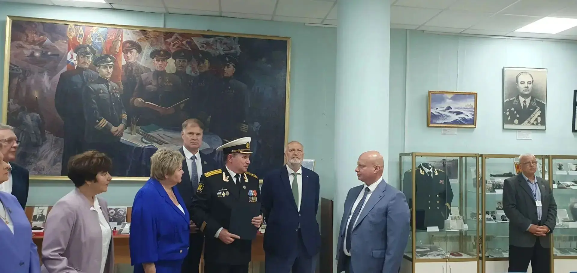Сегодня состоялись праздничные мероприятия в Музее истории подводных сил России имени А...