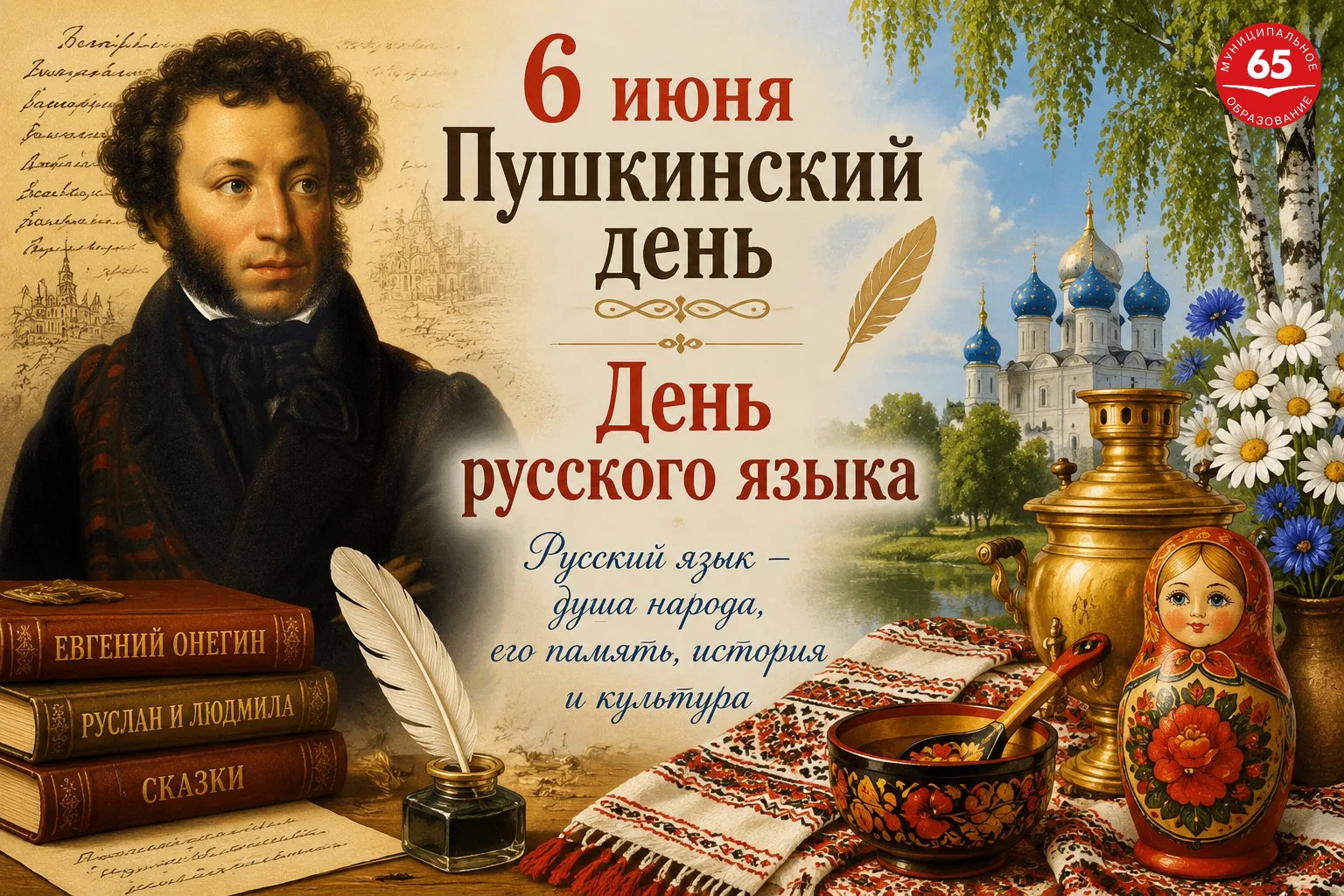 6 июня в России отмечаются сразу два праздника — День русского языка и Пушкинский день.