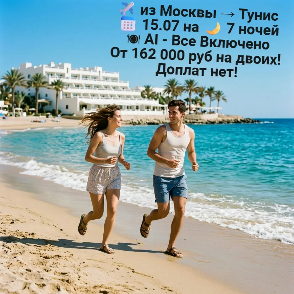 ✈ из Москвы → Тунис