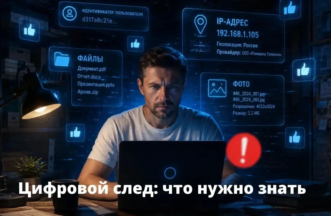 🌐 Любое действие в интернете оставляет цифровой след. И нередко он может рассказать о ...