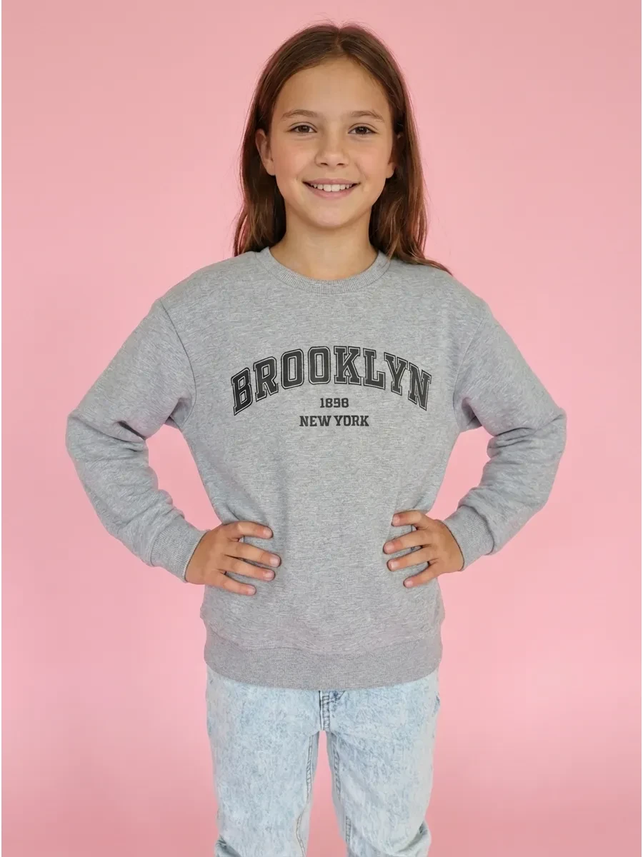 ⚡️ Свитшот с принтом Brooklyn, Claudia For Kids