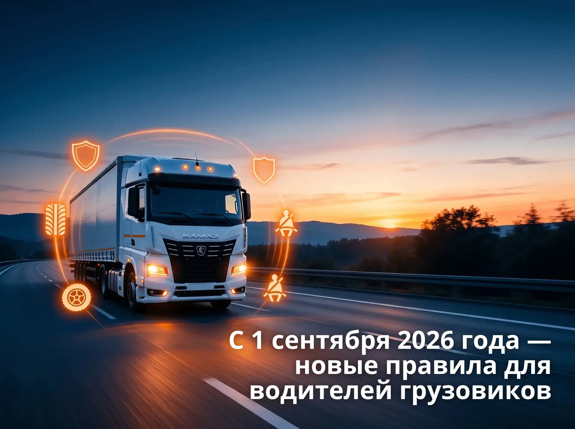 🚛 С 1 сентября 2026 года — новые правила для водителей грузовиков и автобусов

Минтранс утвердил об