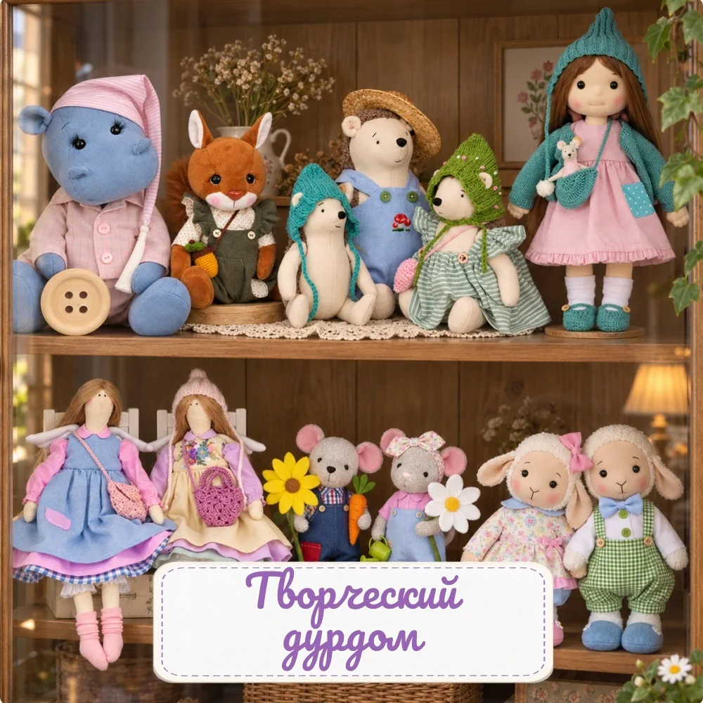 Выкройки и МК кукол, игрушек, текстиля.