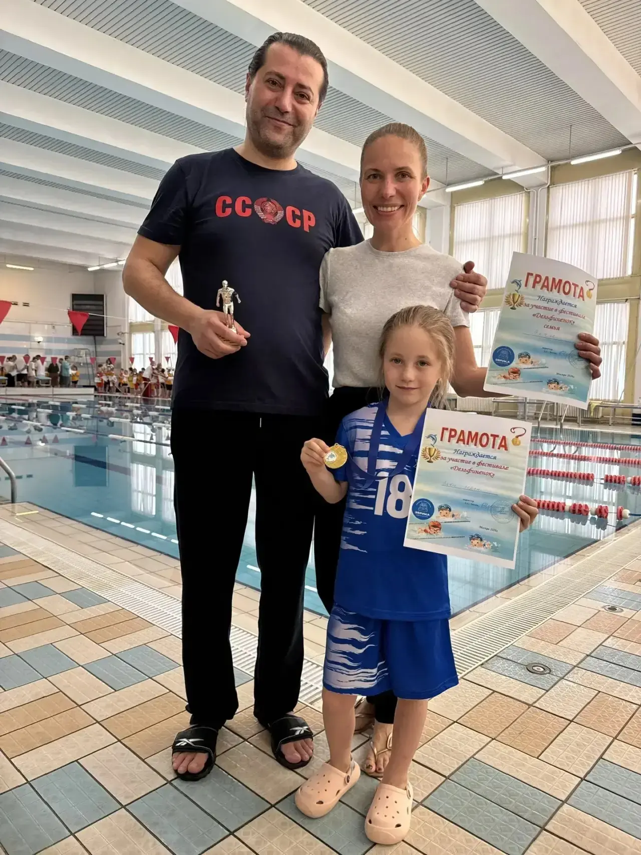 Итоги окружного этапа «Дельфиненка»  🏊‍♂️ Наша команда «Эврика» приняла участие в окружном этапе Фес