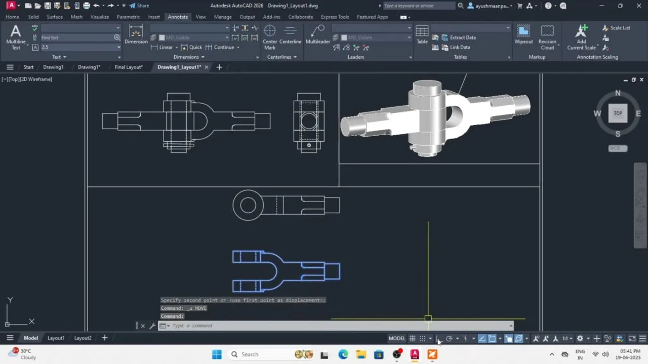 Это подробный видеокурс по AutoCAD 2026, который охватывает все инструменты программы о...