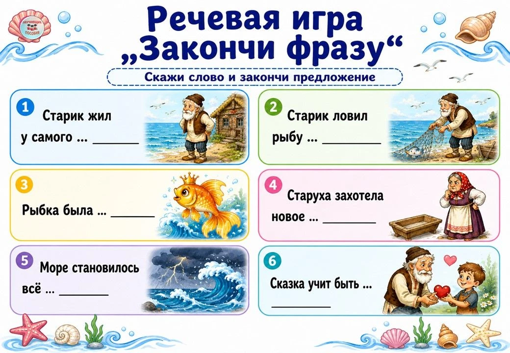 Речевая игра «Закончи фразу»