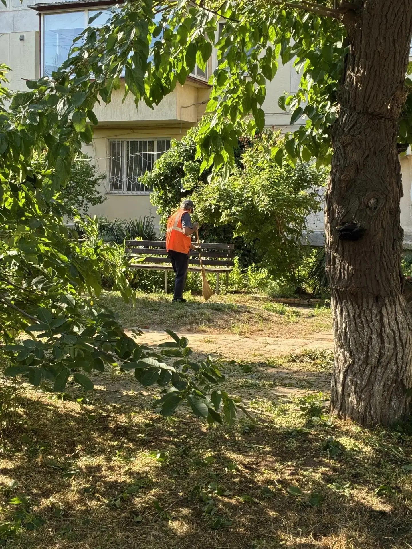 Уборка придомовой территории 10.06.26 г. по ул.Интернациональная 38