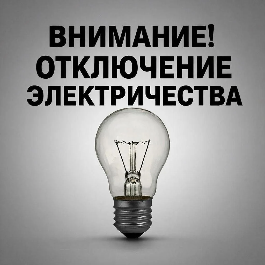Плановые отключения электроэнергии на 28 августа