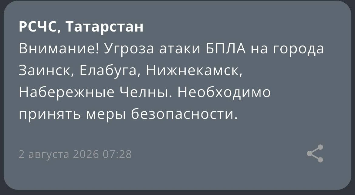Угроза атаки БПЛА на города
