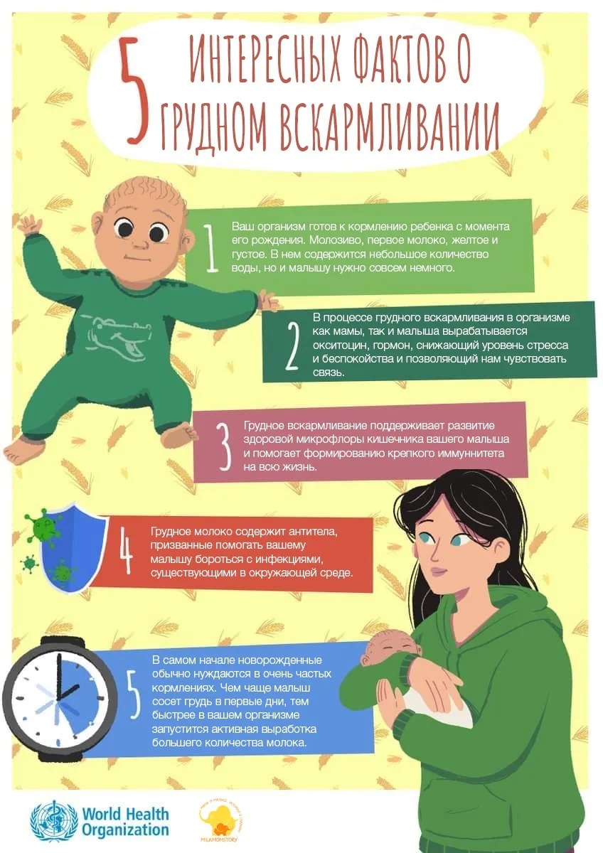 🥛 5 фактов о грудном молоке, которые вас удивят:
