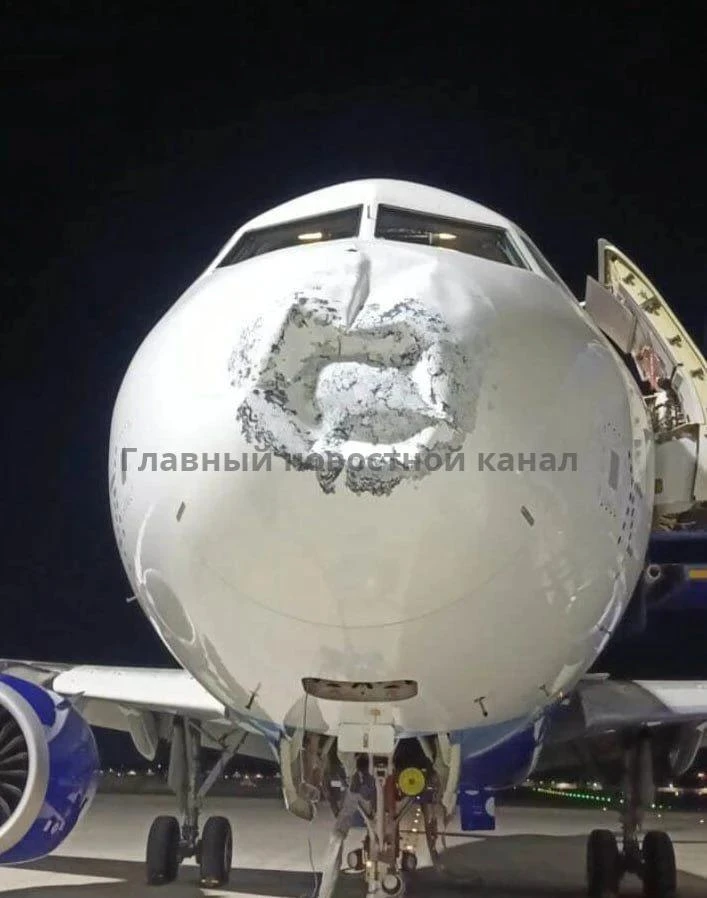 Молния ударила в самолет индийской авиакомпании IndiGo. Пилотам удалось безопасно посад...