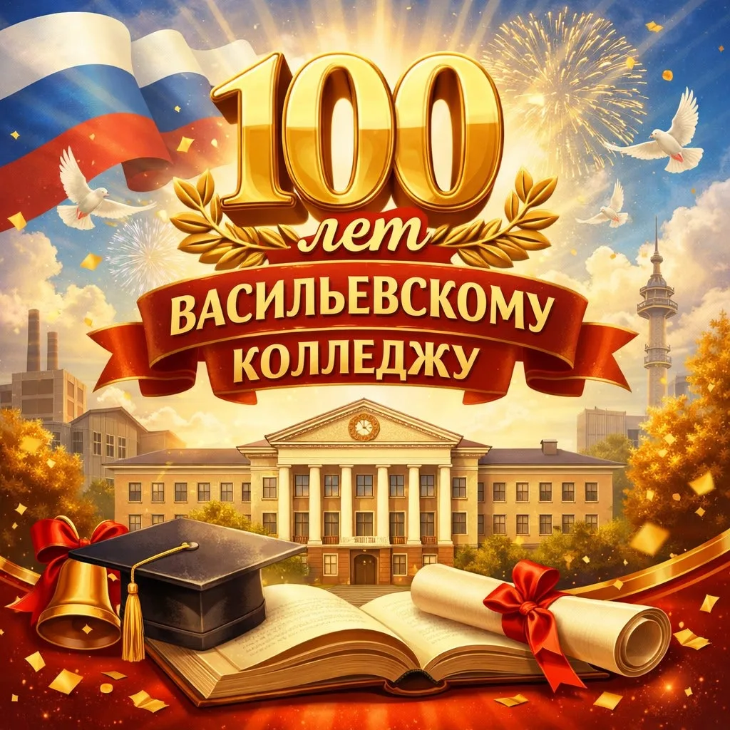 🎉 Васильевскому колледжу — 100 лет! 🎓