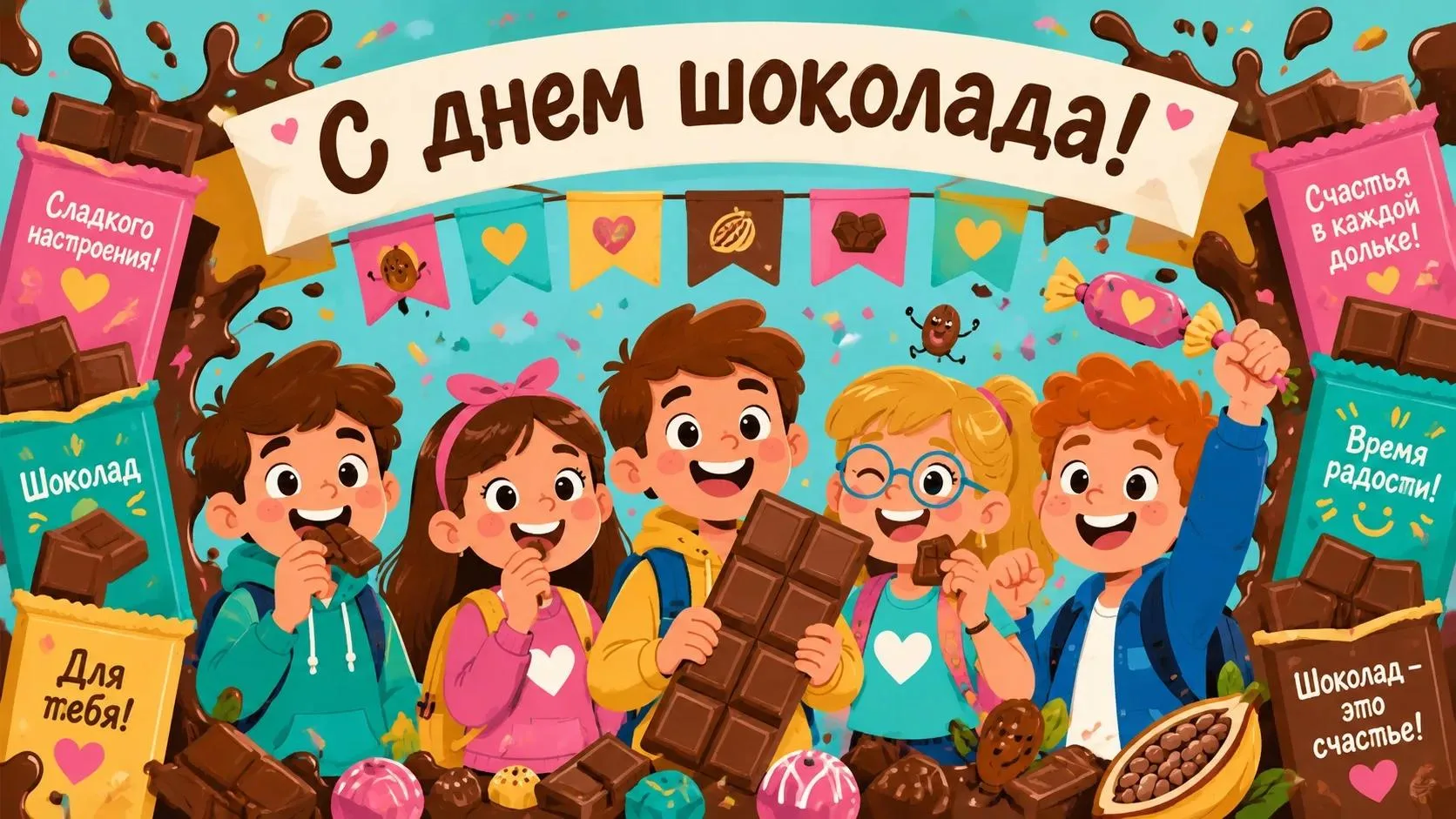 🍫 Сладкий праздник!

Сегодня, 11 июля, весь мир отмечает Всемирный день шоколада! Этот праздник при