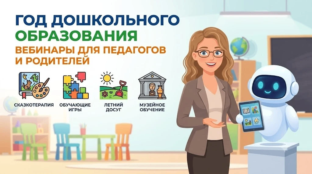 Предлагаем ознакомиться с подборкой вебинаров в записи, посвящённых теме: «Год дошкольн...