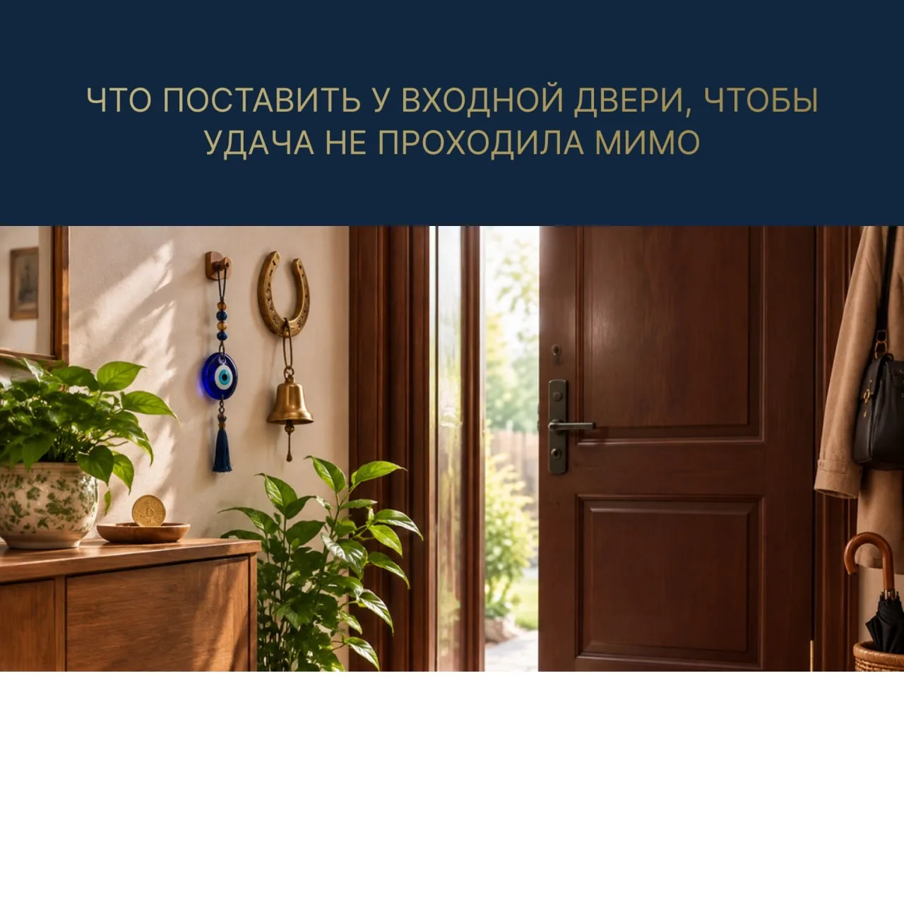ЧТО ПОСТАВИТЬ У ВХОДНОЙ ДВЕРИ, ЧТОБЫ УДАЧА НЕ ПРОХОДИЛА МИМО 🏡🍀