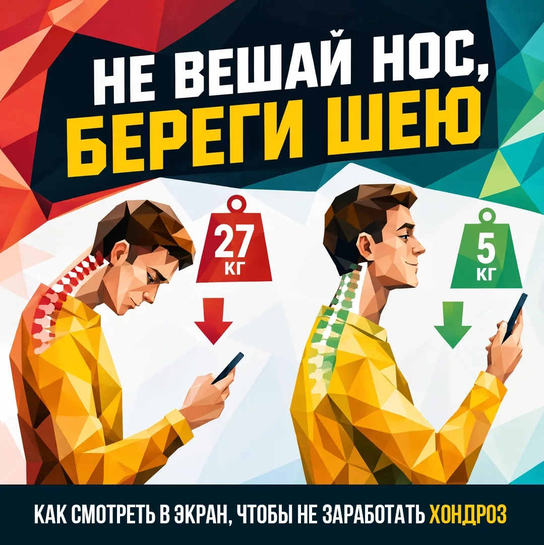 В век цифровых технологий на первый план выходят проблемы с осанкой. Развитию сутулости активно спос
