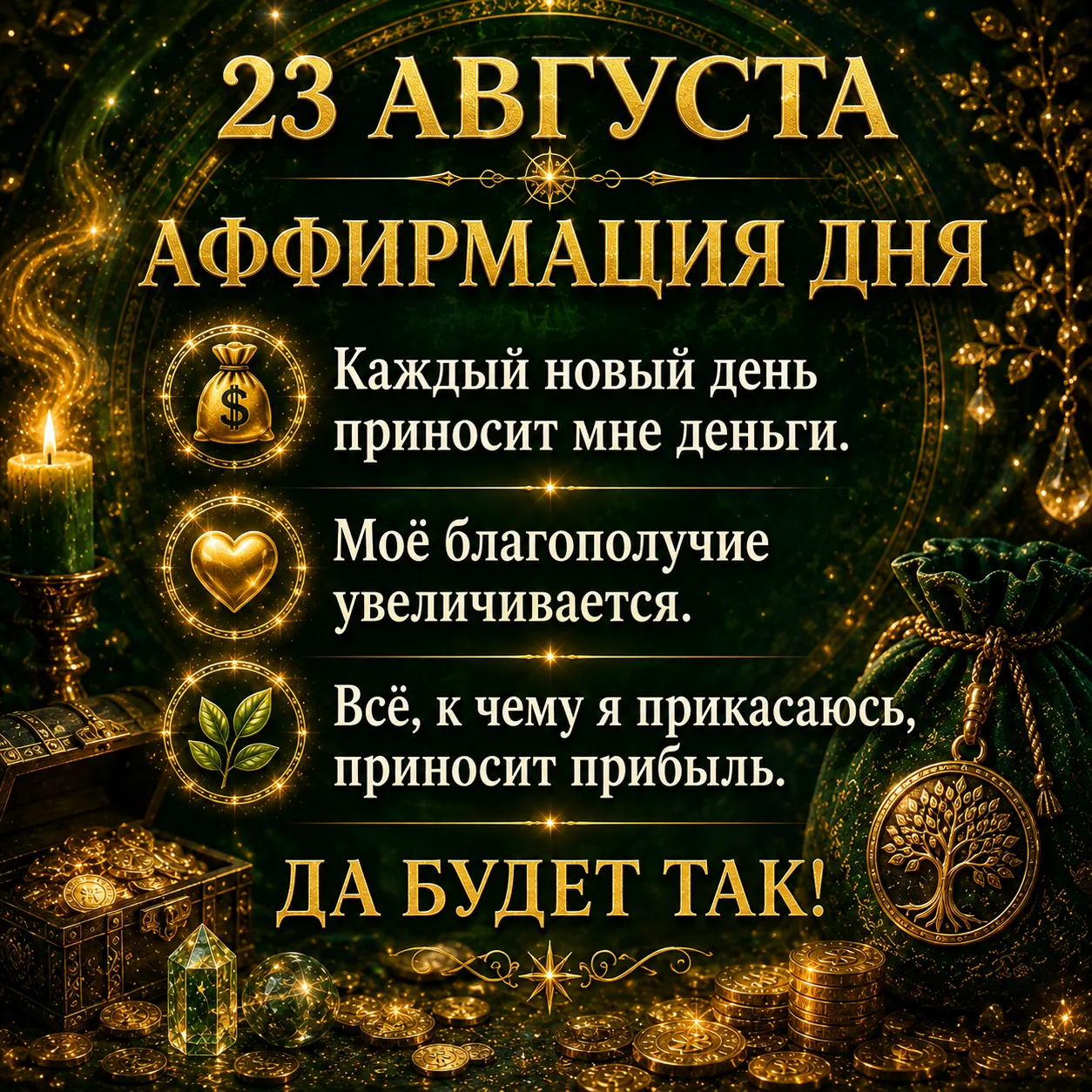🌱 Выйдя на улицу, коснитесь рукой дерева или зелёного листочка и мысленно поблагодарит...