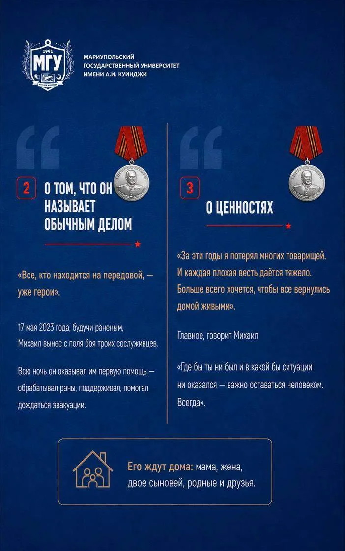 Гордимся нашими студентами!  🤩 В преддверии Дня Победы МГУ имени А.И. Куинджи рассказывает о студент