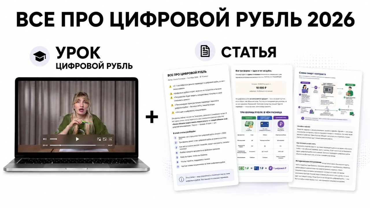 ЧТО ТАКОЕ ЦИФРОВОЙ РУБЛЬ???