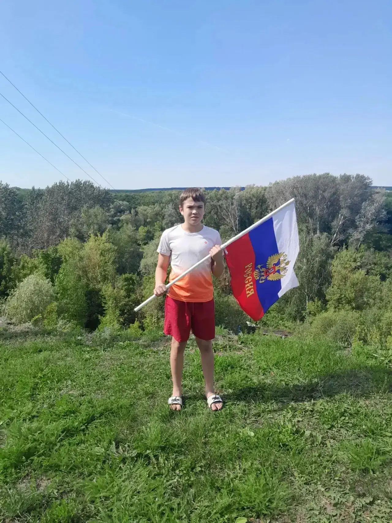 Обучающийся  6в класса Лавров Дмитрий принимает участие во Всероссийской акции «Цвета Р...