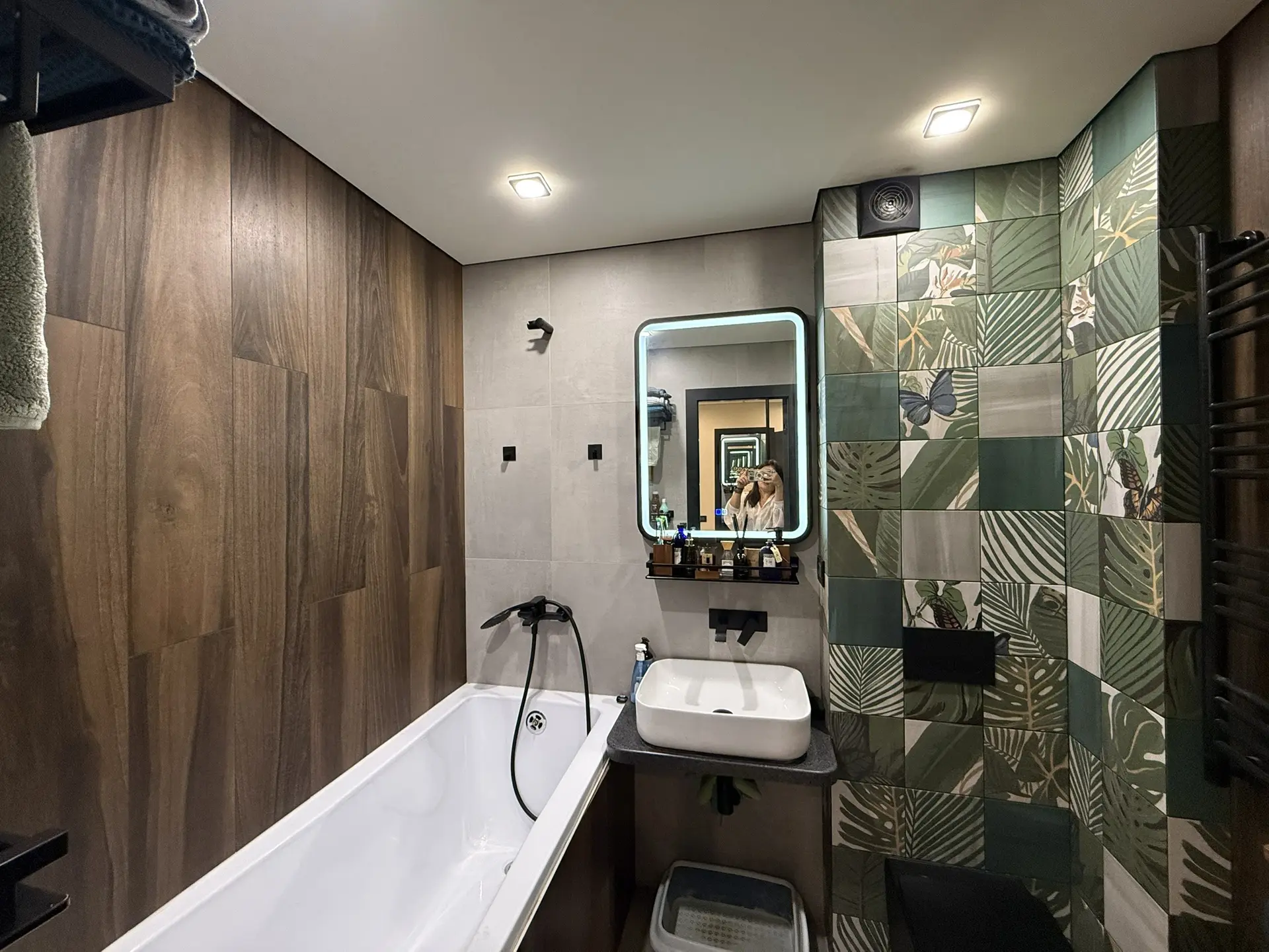 Тропическая ванная 🛀🏻 🌴 на 3,5 кв.м.!