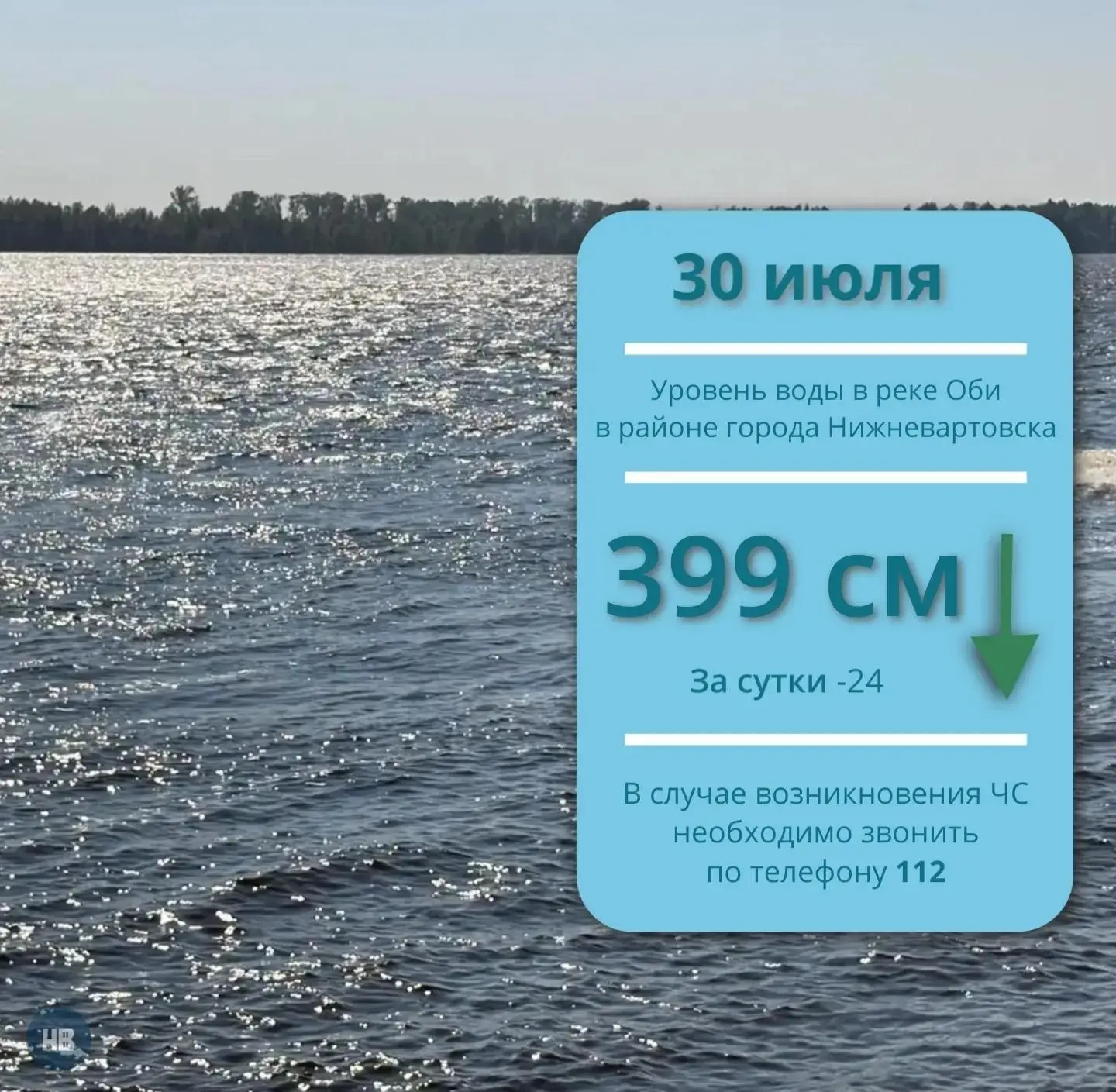 Согласно данным Ханты-Мансийского центра по гидрометеорологии и мониторингу окружающей среды, являющ