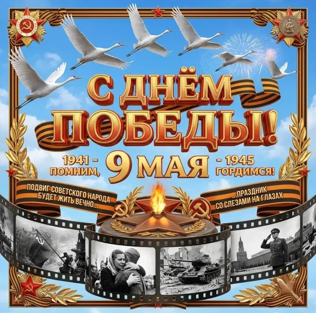 Дорогие подписчики! Сегодня мы отмечаем 81-ю годовщину Победы в Великой Отечественной войне — день, 