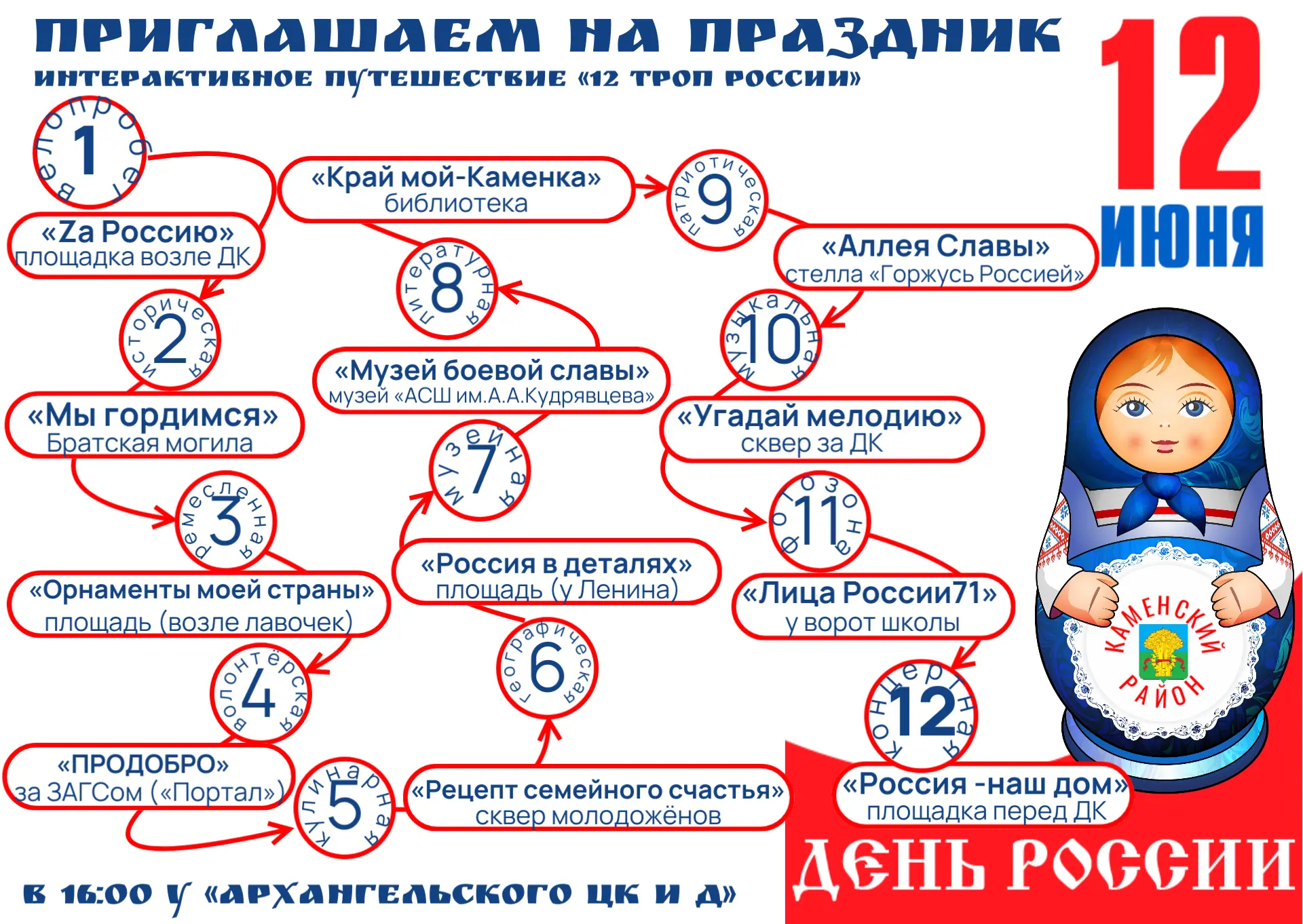 С Днём России, друзья! 🇷🇺

Дорогие жители нашего района! От всей души поздравляем вас с нашим общи