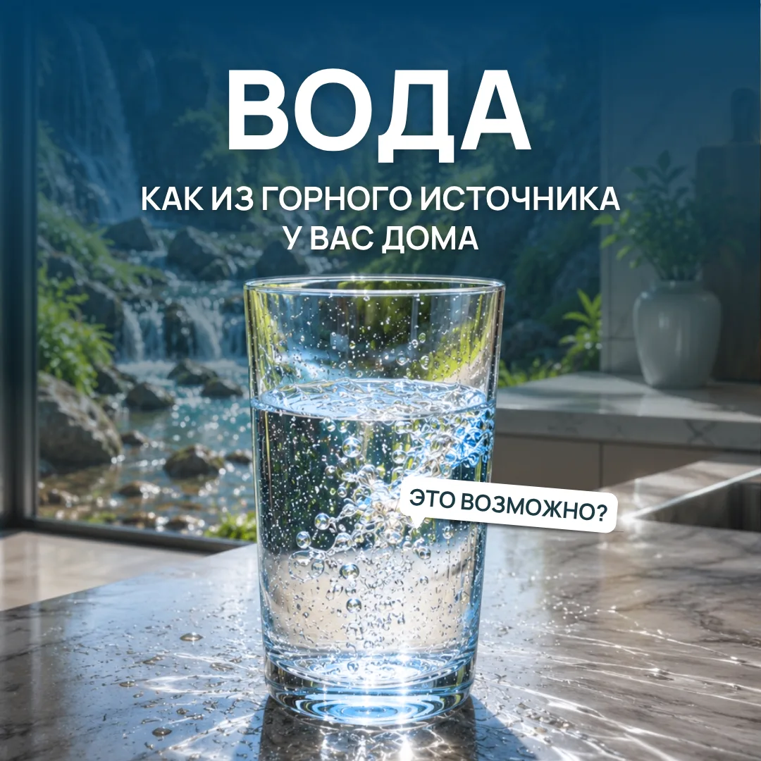 🏔 Вода прямиком из артезианской скважины — прямо на вашей кухне, 365 дней в году. Это ...