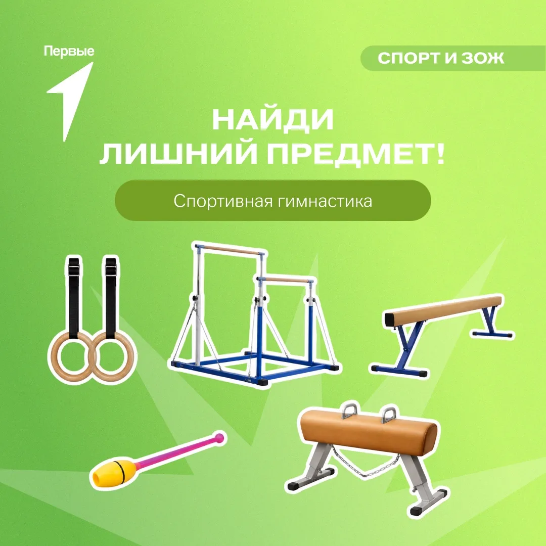 Какой-то из этих спортивных снарядов явно лишний 🤔
