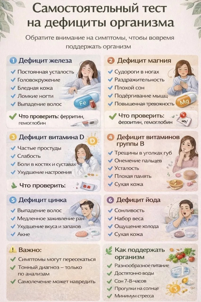 Дефициты организма