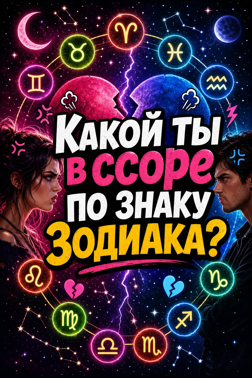 😤 Какой ты в ссоре по знаку Зодиака?