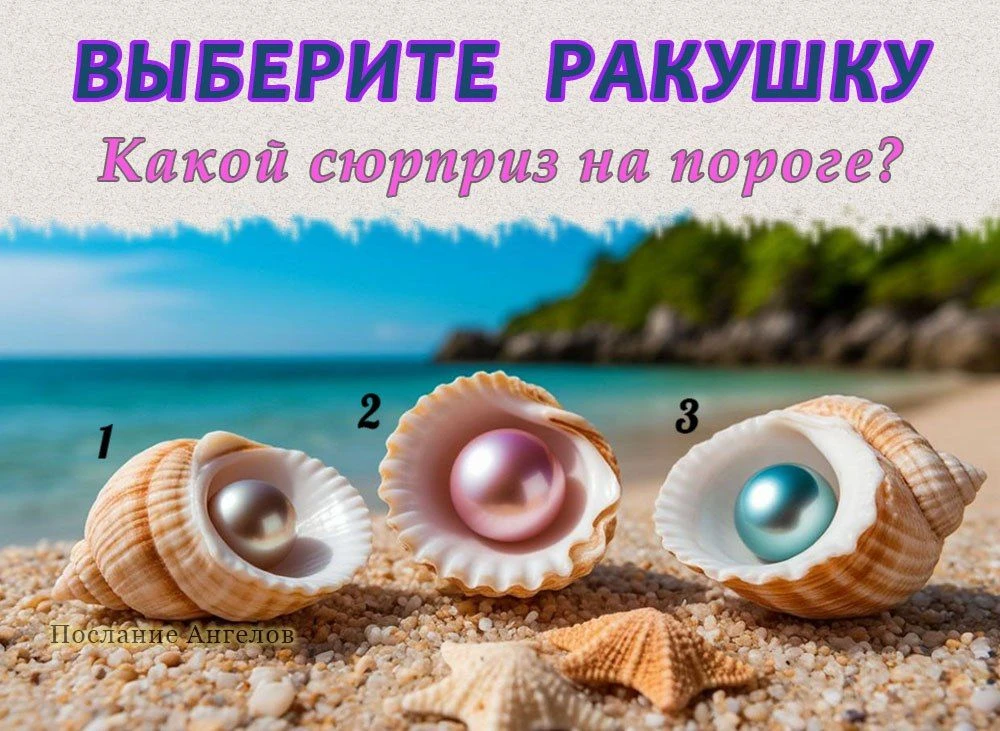 🎁 Какой сюрприз на пороге?  Выберите ракушку, которая вам больше приглянулась👇