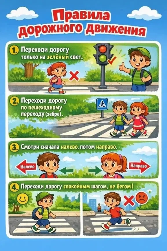 Правила дорожного движения важны.