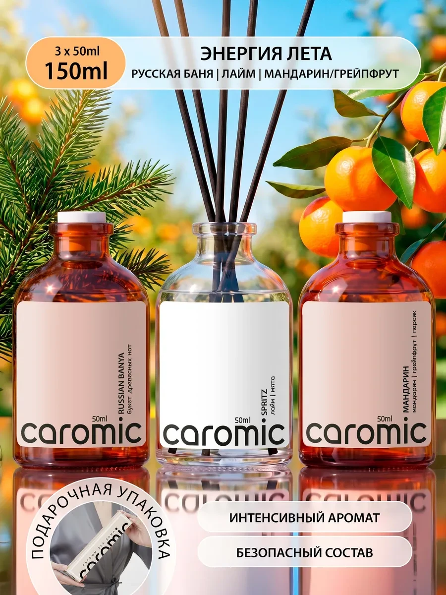 ⚡️ Диффузор для дома набор новогодний, CAROMIC