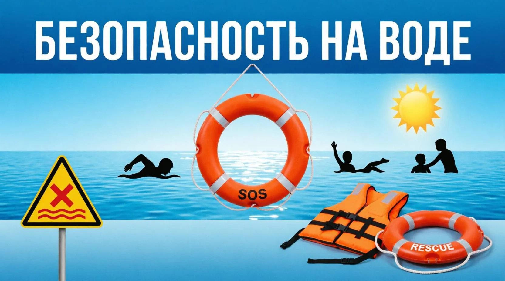 🏊 Лето, жара, вода: запомни, чтобы не случилось беды