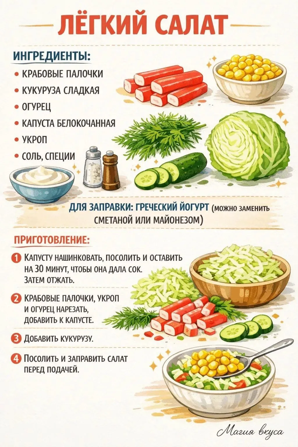 Август, каникулы, самое время для чего-то лёгкого и вкусного! ☀️