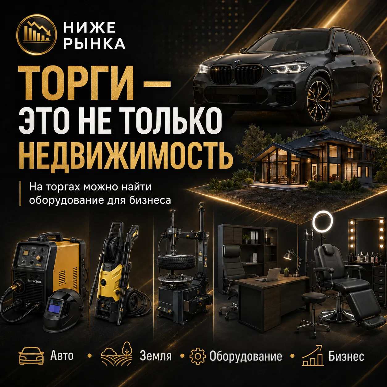 🔥 На торгах можно найти не только квартиры и участки