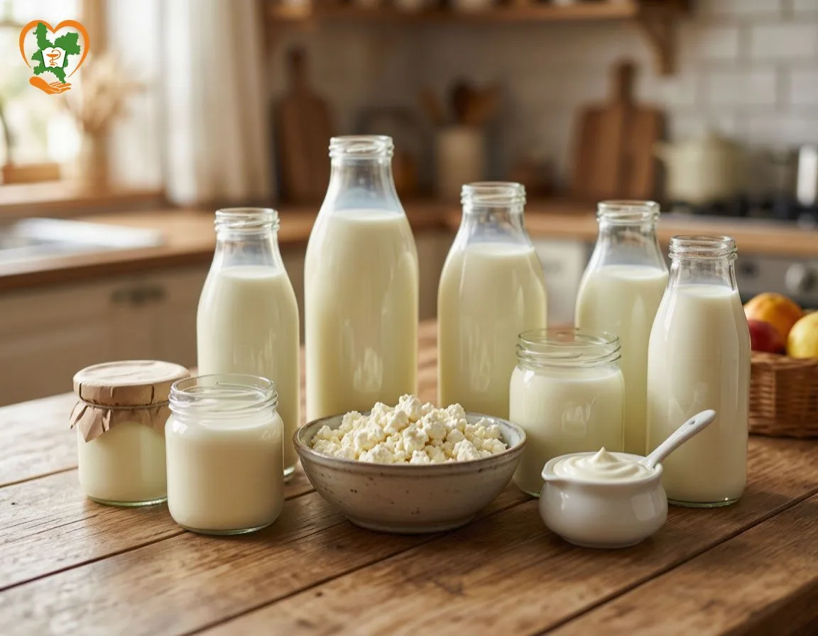 🥛 Правила здорового рациона: ежедневно потребляйте молоко или кисломолочные продукты