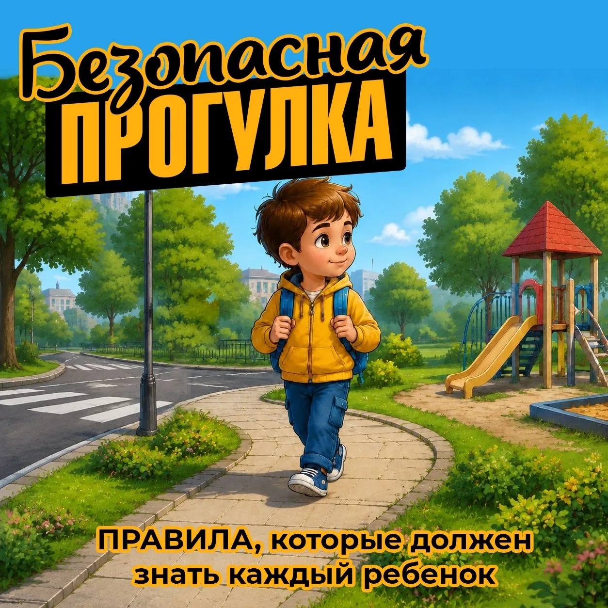 Безопасность ребёнка летом — наша общая забота. Перед прогулкой, во время игр на площадке и даже по 