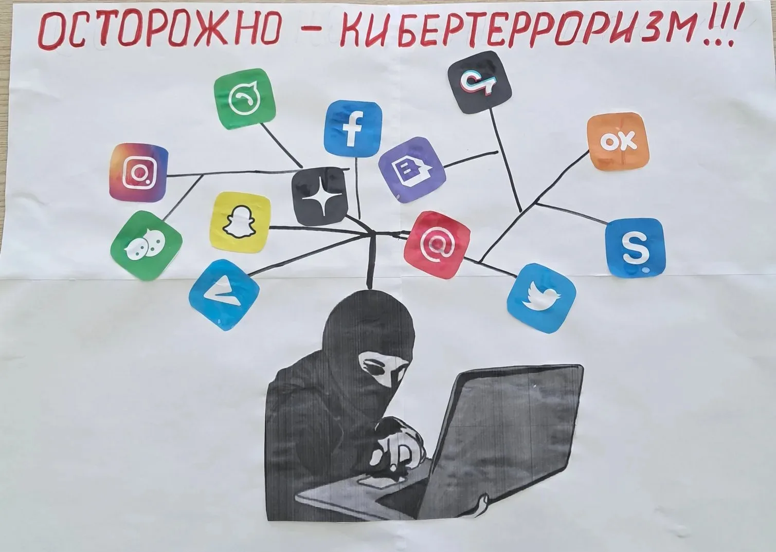 "Осторожно-кибертерроризм!" С воспитанниками детского сада было  проведено занятие  по ...