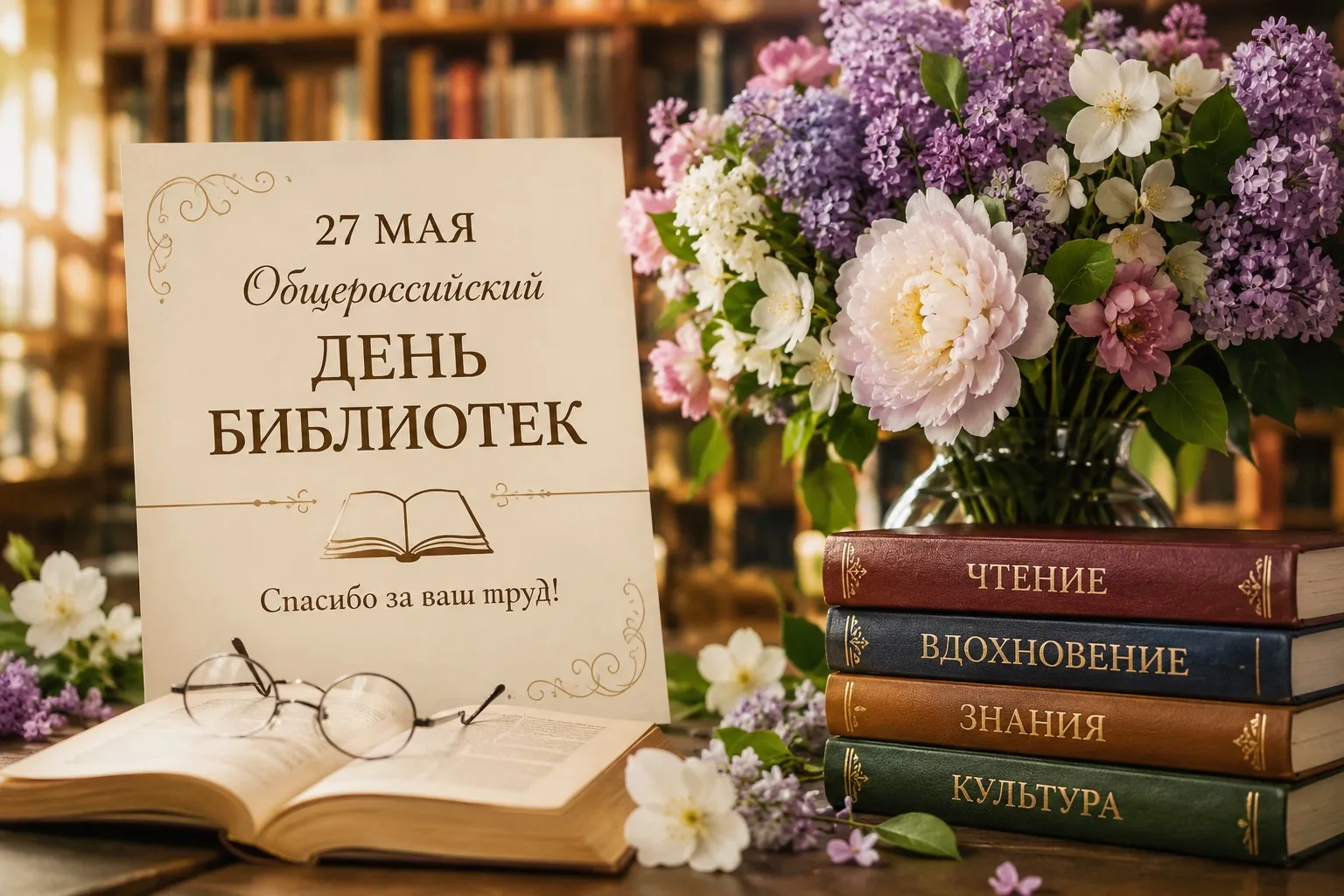 📚✨ Отдел культуры Адыге-Хабльского муниципального района сердечно поздравляет вас с Дн...