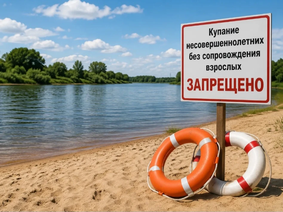⚠️ Внимание, родители! Купание детей без присмотра строго запрещено!