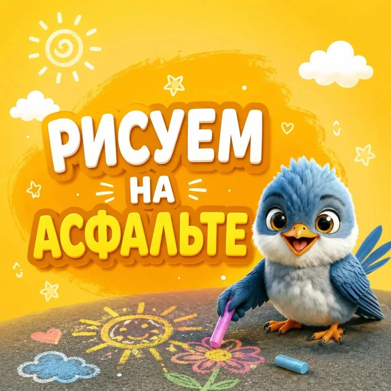 🎨🌈 16 июля — День рисования на асфальте!

Сегодня все желающие могут выйти на улицы и творить. Бер